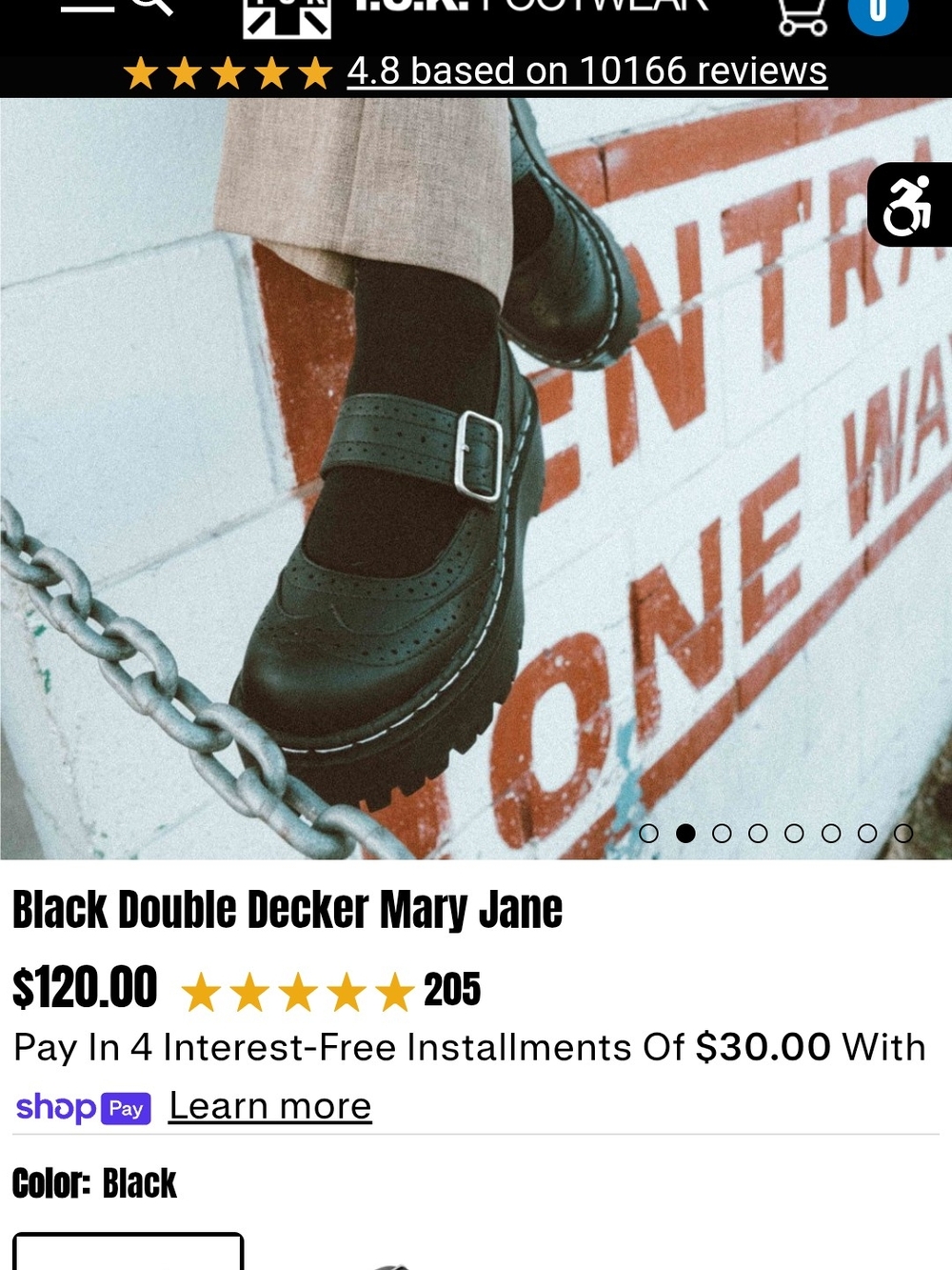 Black Double Decker Mary Jane Shoes